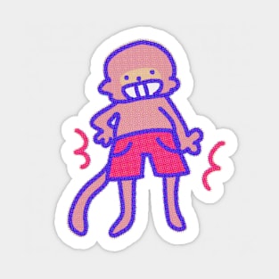 Pink Shorts Monkey Sticker